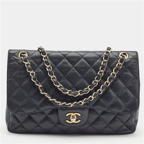 Chanel Double Classic Flap Quilted Cav